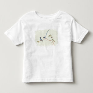 Rot-berechnete blaue Elster, Beeren eines Kleinkind T-shirt