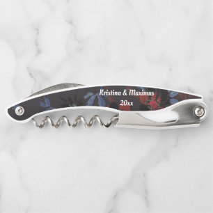 ROT BLACK BLUE CHERRBLOSS KUSTOMIZABLE CORKSCREW KELLNERMESSER