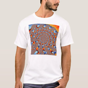 Rot Blau Flammen T-Shirt