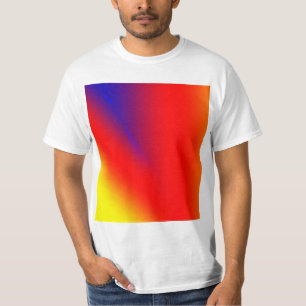Rot blau gelb abstrakt farbenfroh benutzerdefinier T-Shirt