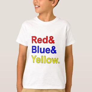 Rot Blau Gelb   Grundfarben T-Shirt