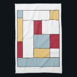 Rot-blau-gelb-mittelgradig Retro-Farbblöcke Geschirrtuch<br><div class="desc">Dieses fabelhafte, moderne Küchenhandtuch mit rechteckigen, blauen, roten, gelben, weißen und schwarzen Farbblöcken aus der Mitte des Jahrhunderts. Fügen Sie Ihrer Küche einen Pop Spaß hinzu!</div>