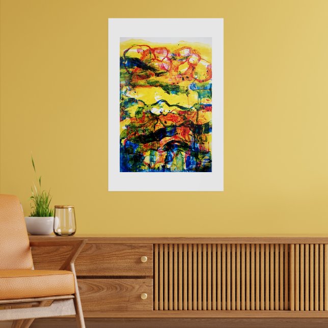 Rot, blau, gelb. poster (Wohnzimmer 2)