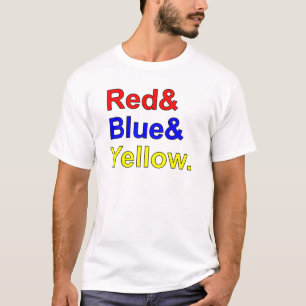 Rot Blau Gelb   Primärfarben T-Shirt