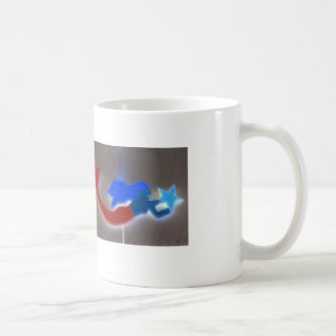 Rot-Blau-Meerjungfrau-Tasse Kaffeetasse