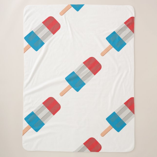 Rot-Blau-Popsikel Sherpadecke (Vorderseite)