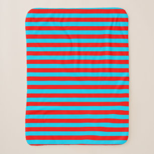 Rot Blau Streifen Design Sherpadecke