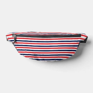 Rot, blau und weiß Streifen Bauchtasche