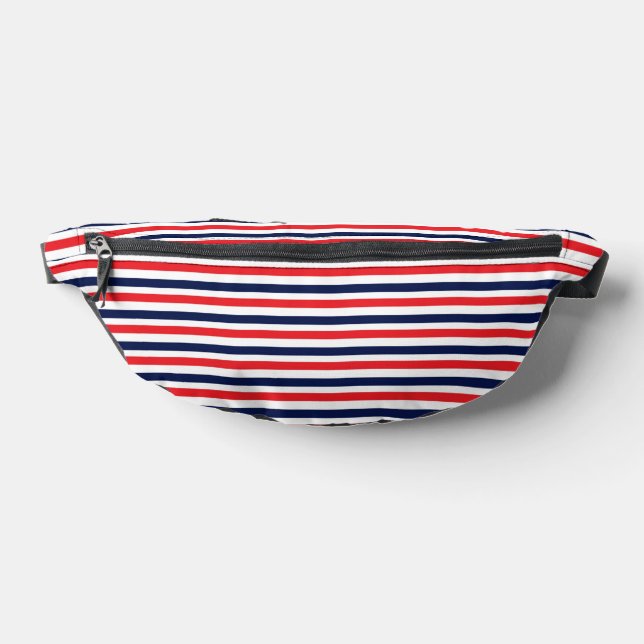 Rot, blau und weiß Streifen Bauchtasche (Ablage )
