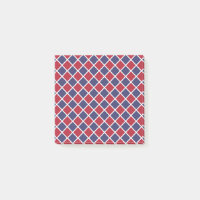 Rot Blau Weiß Harlekin Diamant Schachbrett Muster
