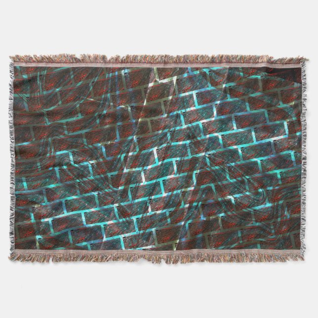 Rot blaue Flecken, Kratzer, Gitter oder Backstein  Decke (Vorderseite)