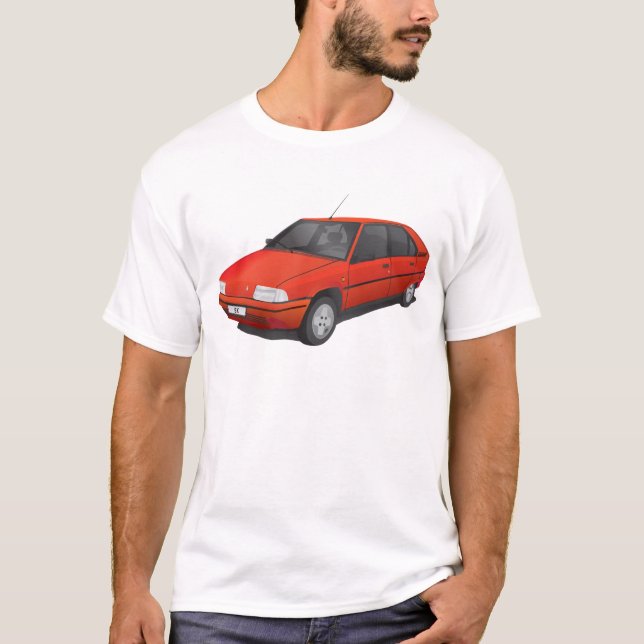 Rot Citroëns BX T-Shirt (Vorderseite)