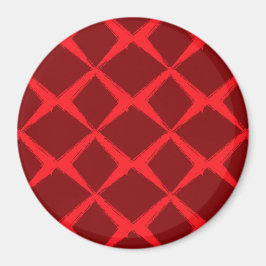 Rot, cool, trendy, urban, x-form Pinselstriche Magnet