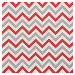 Rot, Dunkelgrau, Weiß LG Zickzack ZigZag Sz6 Stoff
