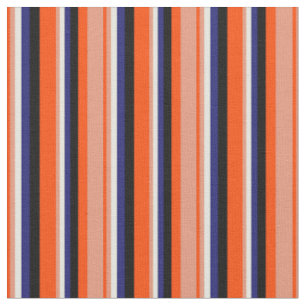 Rot, Dunkler Lachs, Beige, Mitternacht Blau und Sc Stoff