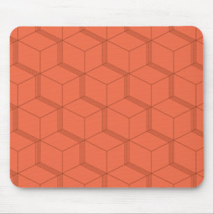 Rot, dynamisch, Retro, cooles trendiges Würfelmust Mousepad