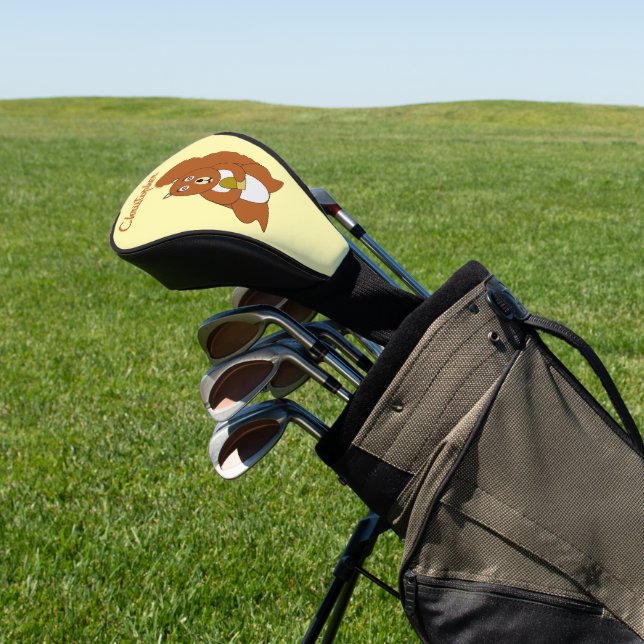 Rot Eichhörnchen Design Golf Headcover (In SItu)
