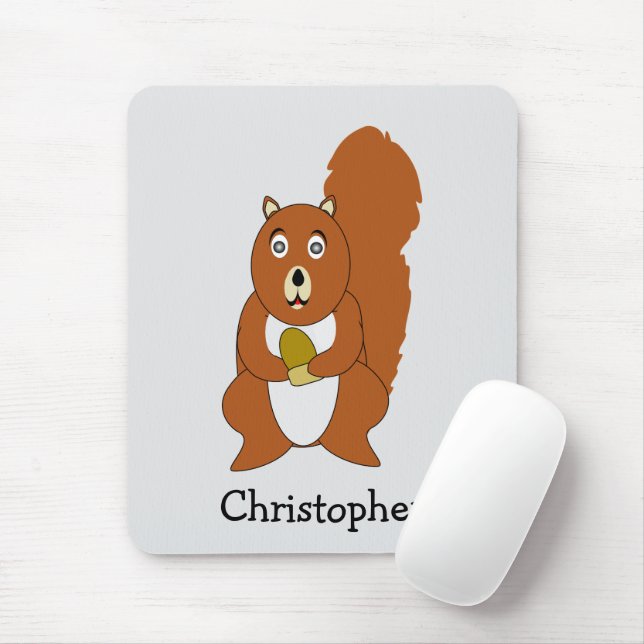 Rot Eichhörnchen Design Mousepad (Mit Mouse)