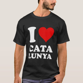 Rot Er Ich liebe Katalonien T-Shirt