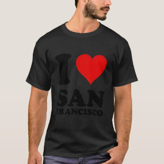 Rot Er Ich Liebe San Francisco T-Shirt