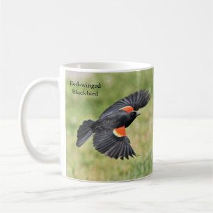 Rot-Flügel-Blackbird-Tasse von BirdingCollectible Kaffeetasse