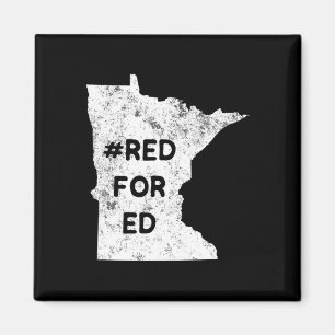 Rot für Ed Minnesota Lehrer Öffentliche Bildung fü Magnet