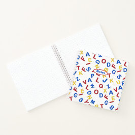 Rot-Gelb-Blau-ABC-Buchstaben Notes Bullet Journal Notizbuch