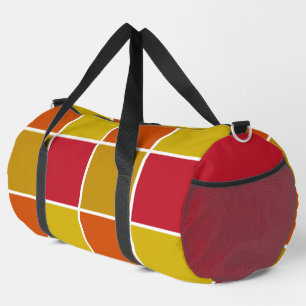 Rot-, Gelb-, Gold- und Orangenplätze Duffle Bag