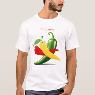 Rot-Gelb-Grün-Chili-Paprikaschoten Thunder_Cove T-Shirt
