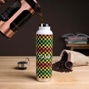 Rot-Gelb-grüne Rasta Ombre Trinkflasche