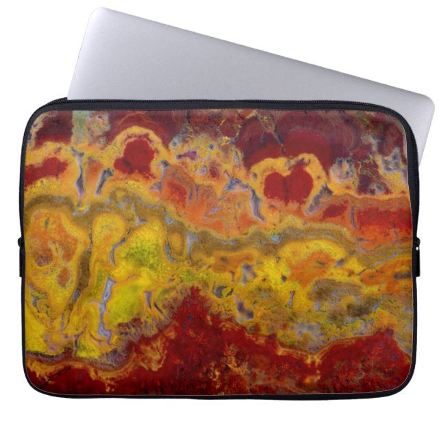 Rot-Gelb-Kräuterjäger Laptopschutzhülle (Vorderseite)