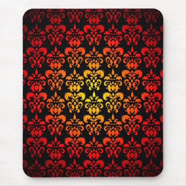 Rot, gelb und schwarz mousepad (Vorne)