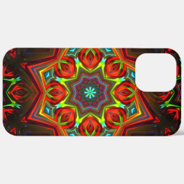 Rot gelb verdreht acht-spitzen Sternenkaleidoscope Case-Mate iPhone Hülle