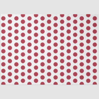 Rot gepunktet seidenpapier