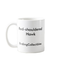 Rot-geschulterte Falke-Kaffee-Tasse