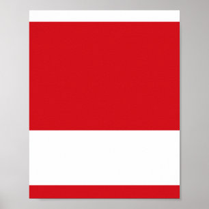 Rot gestreift poster