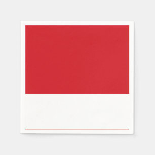 Rot gestreift serviette
