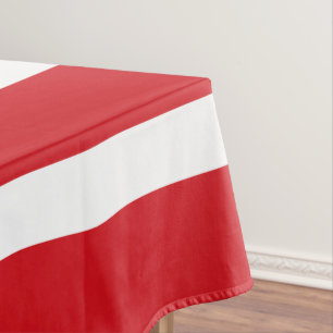 Rot gestreift tischdecke