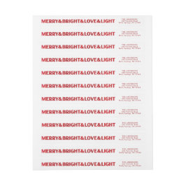 Rot gestrichen Merry & Bright Liebe & Light