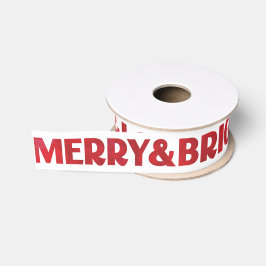 Rot gestrichen Merry & Bright Liebe & Light Your N Ripsband