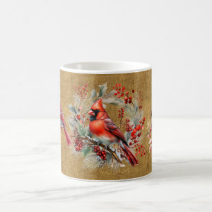 Rot-Gold Kardinals-Tasse Kaffeetasse