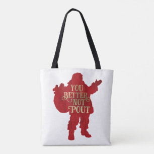 Rot & Gold Santa Spielzeug-Tasche Du solltest bess Tasche