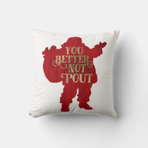 Rot & Gold Santa Spielzeugtasche Du solltest besse Kissen