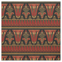 Rot Gold und Schwarz Art Deco