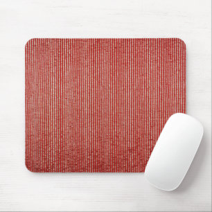 Rot-goldener dünner vertikaler Streifen-Stofftextu Mousepad
