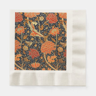 Rot, goldorange, serviette