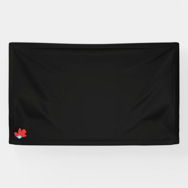 Rot, grau, blau - Clip Art Vinyl Banner (Horizontal)