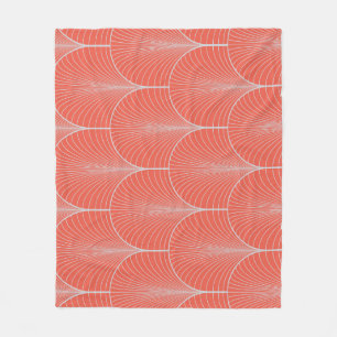Rot-grau Deko, Vintage Tapete. Fleecedecke