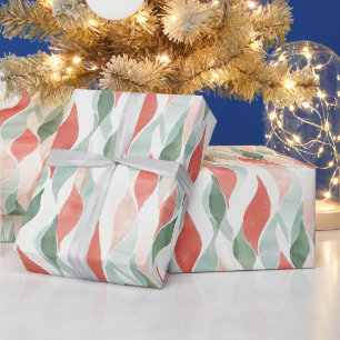 Rot Grün Creme Minze Weiß Weihnachten Geschenkpapier