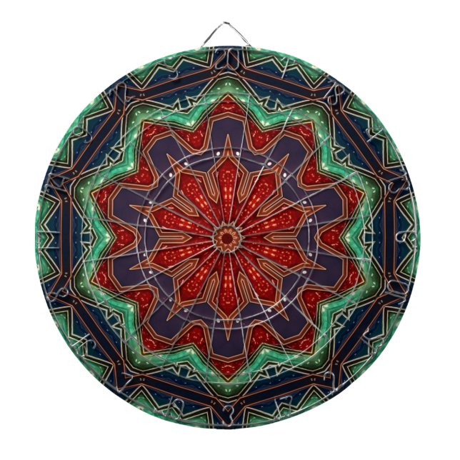 Rot Grün Dekoratives Dartboard Dartscheibe (vorne)